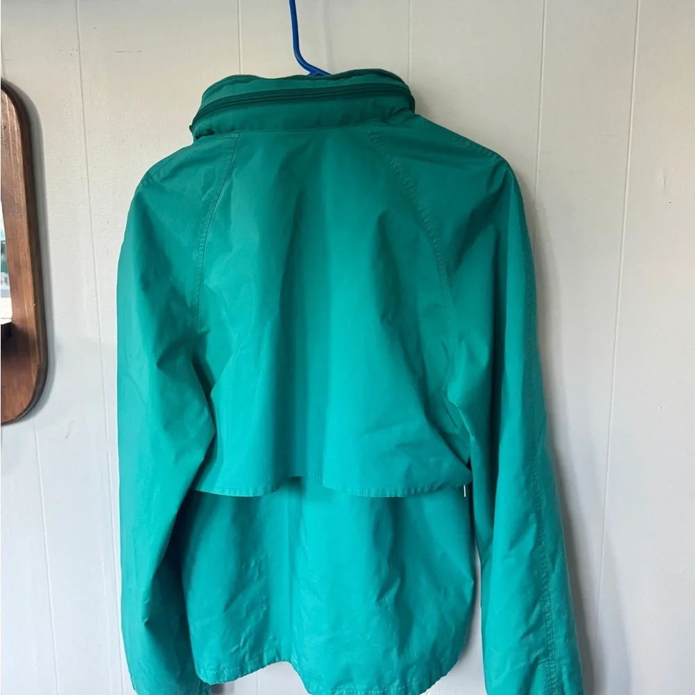 Vintage Eddie Bauer Gore-Tex Jacket Mens Small Teal Green Outdoor Anorak ✨ - Picture 5 of 14